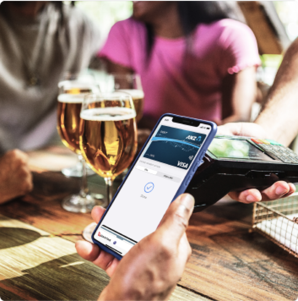 Using an ANZ debit or credit card on your phone