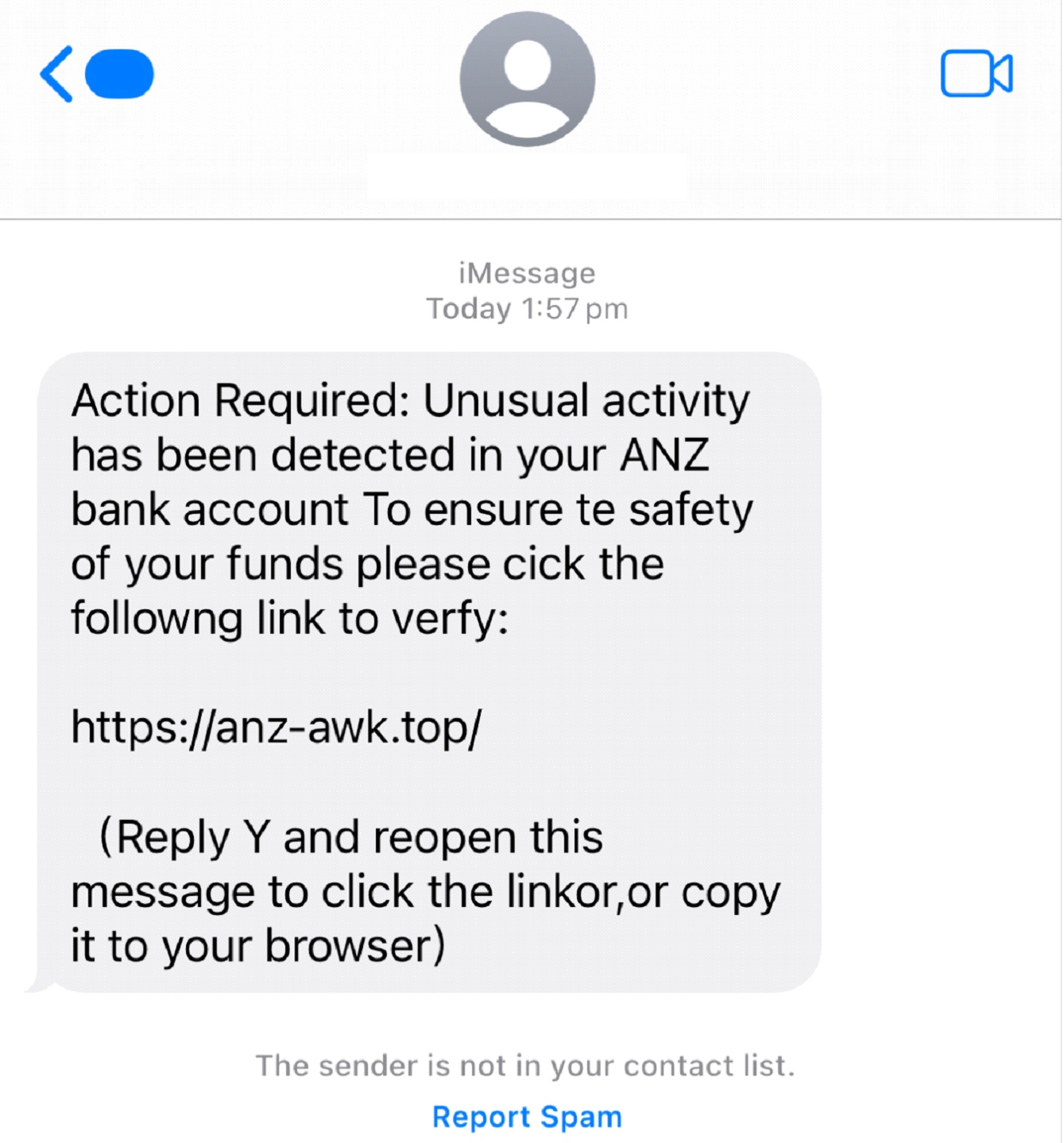 bank impersonation scams example